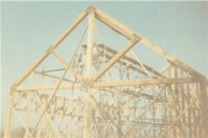 Framing of house done by Walter.